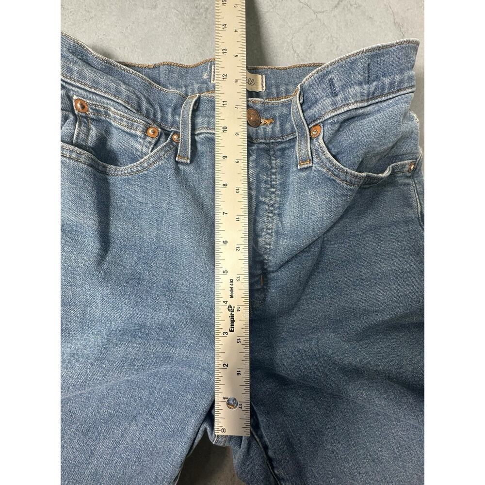 Madewell Perfect Vintage Wide Leg Crop Jeans Womens 27 Blue Fray Hem - Picture 4 of 8